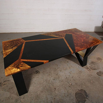 Geometric Epoxy Desk