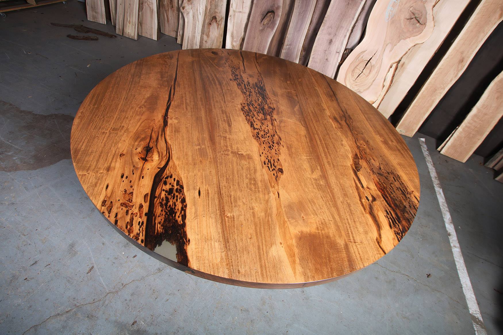 Round Maple Kitchen Table