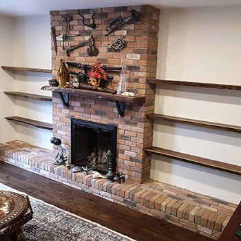 Wallnut Floating Shelves