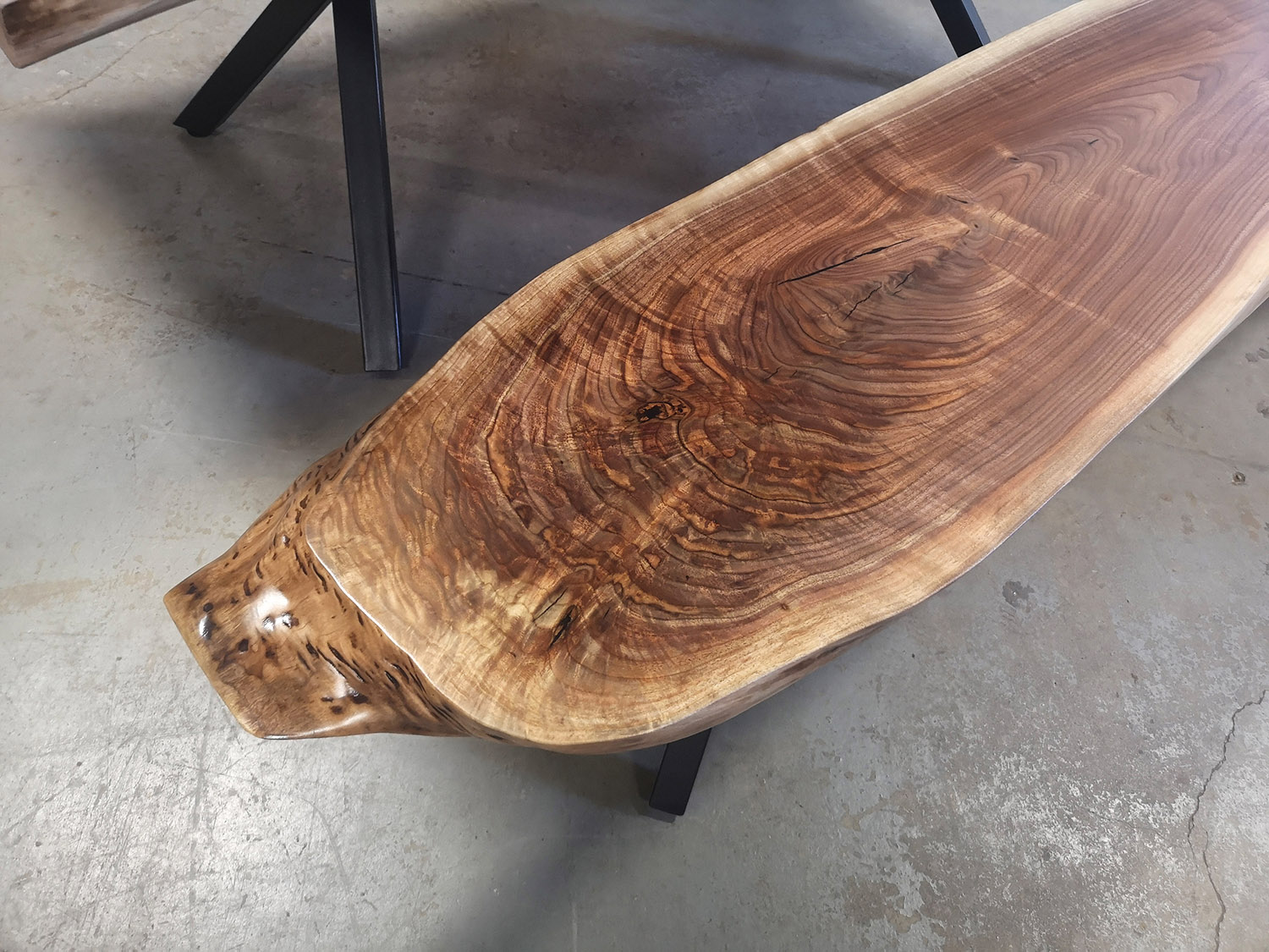 Walnut River Table with Bench