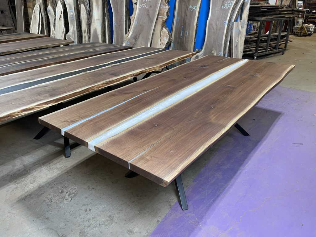 Custom-Live-Edge-Walnut-Dining-Table- Toronto-Angle-Wood-side