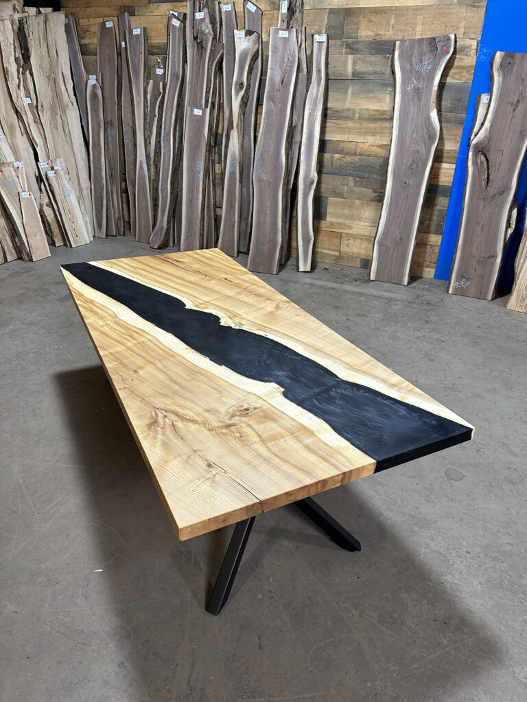 Color Contrast Ash Dining Table Overview