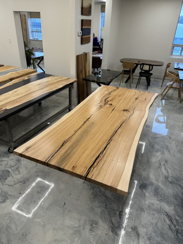 Live Edge Table - Hickory All Wood - overview