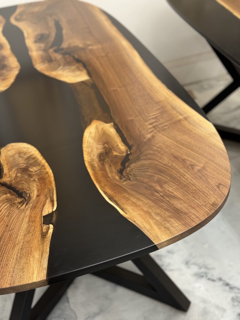 Color Contrast Maple Dining Table - perfect finish