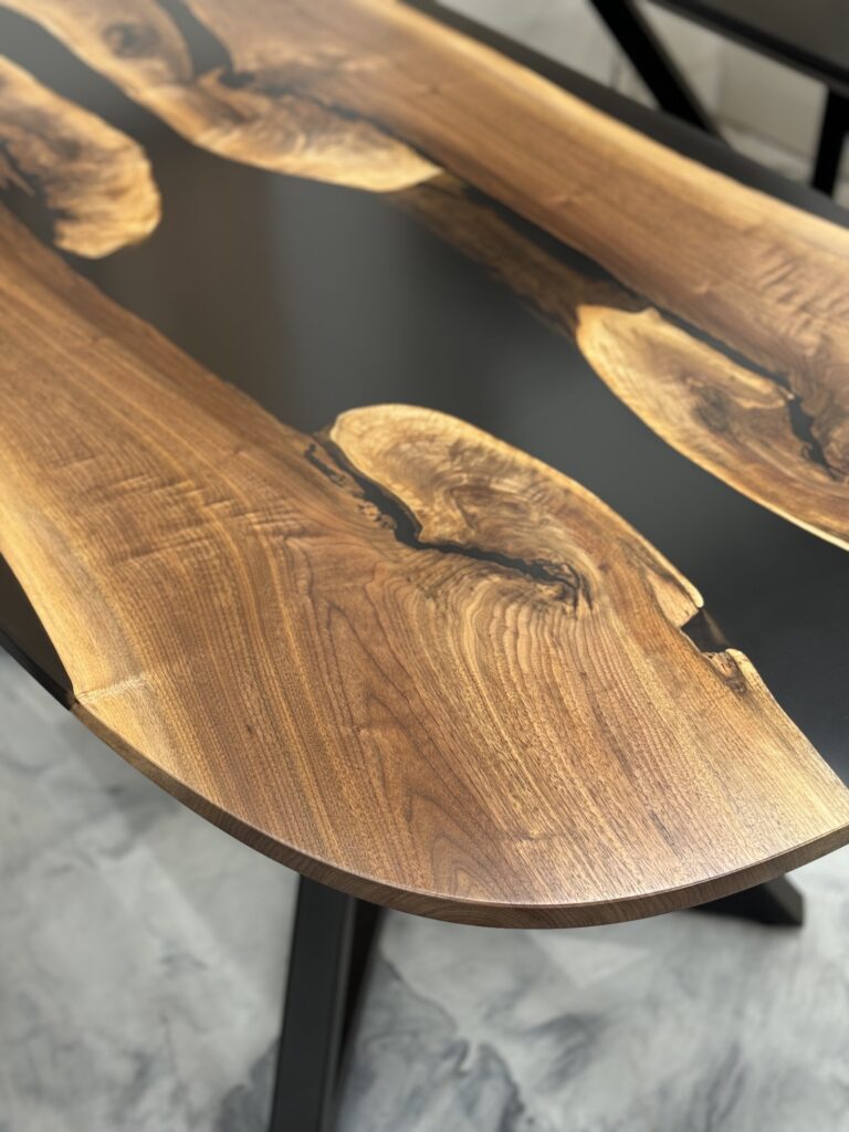 Color Contrast Maple Dining Table - beautiful wood details