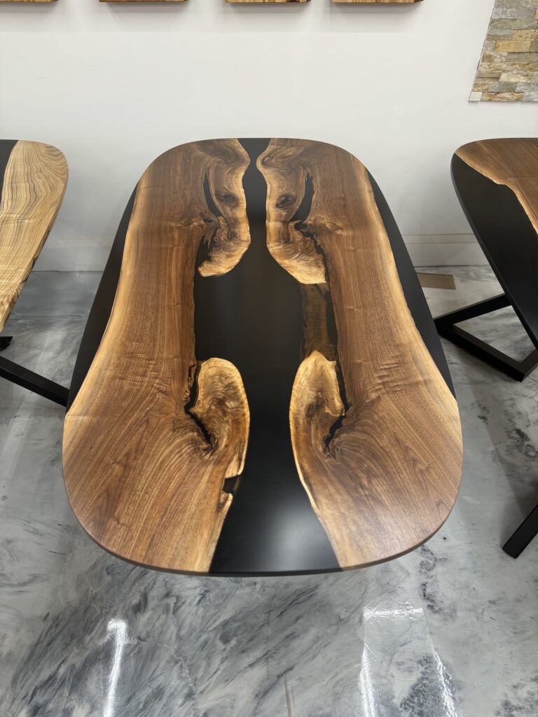 Color Contrast Maple Dining Table - overview