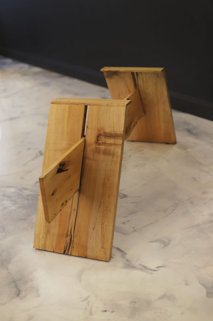 Maple Dining Table Legs - high end attention to details 