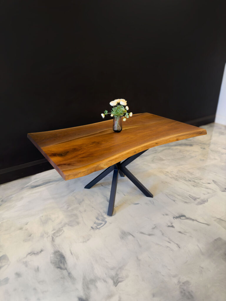 Dining Room Table Live Edge - Walnut & Osmo Finish - overview