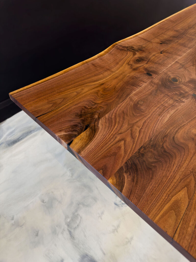 Dining Table Rustic – All Walnut Wood - perfect finish